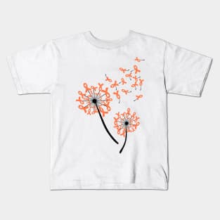 World Multiple Sclerosis Awareness Dandelion Awesome Kids T-Shirt